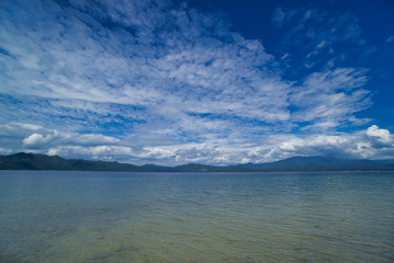 十和田湖　湖　青　空　青森県