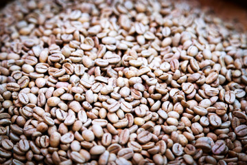 Close up coffee beans