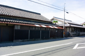 Fototapeta na wymiar Tateba Honjin of Shinohara, between Hamamatsu and Maisaka on old Tokaido road.