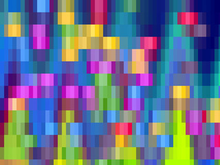 Colorful squares, abstract geometries, rainbow texture and playful design