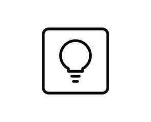 Light bulb line icon