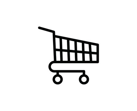 Shopping cart line icon