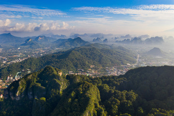 Naklejka premium Krabi region aerial view.