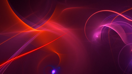 3D rendering abstract fractal technology wallpaper