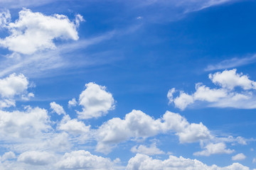 Obraz na płótnie Canvas blue sky and white cloud fluffy on day light