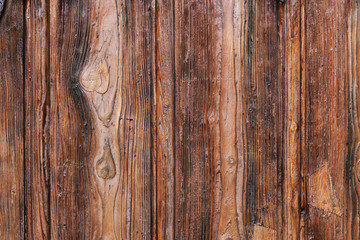 Naklejka premium Rustic wooden brown background