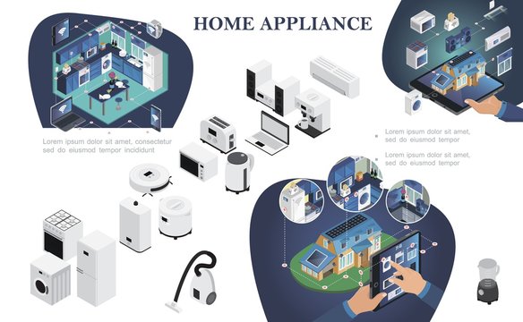 Isometric Smart Home Composition