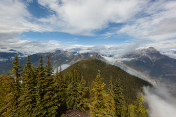 Mountain with Rainbow