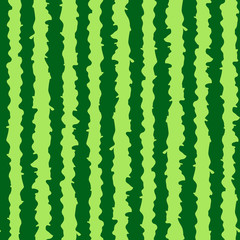 Watermelon realistic texture seamless pattern. Green stripes watermelon background.