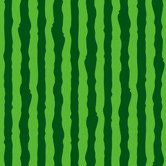 Watermelon realistic texture seamless pattern. Green stripes watermelon background.