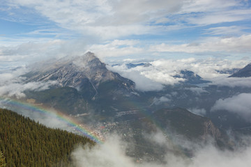 Mountain with Rainbow
