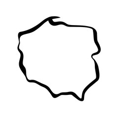 Mapa Polski - kontury © robert6666
