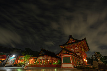 Fototapeta na wymiar Kyoto Travel : Landscape of Fushimi Inari Shrine