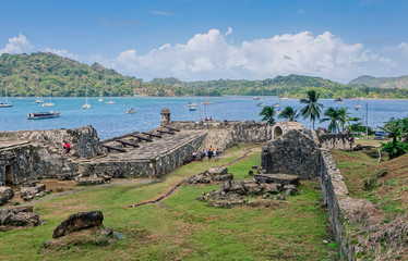 Fortification in the bay of Portobelo