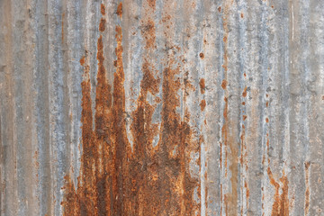 Orange Metal rusty background, Metal grunge texture on galvanized iron plate