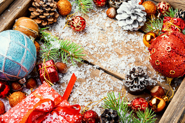 Christmas holidays composition