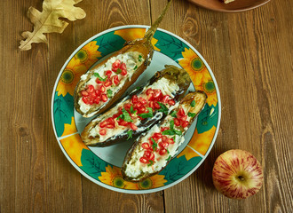Middle Eastern Stuffed Eggplant