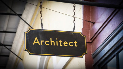 Street Sign to Architect
