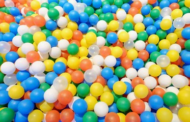 Colorful kids ball pit or ball pool playground for children