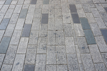 Gray paving slabs. Texture background of stone brick.