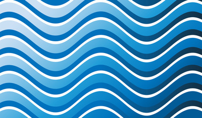 Blue wave pattern background vector
