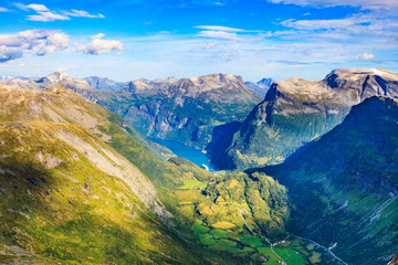 Geirangerfjord from Dalsnibba viewpoint, Norway