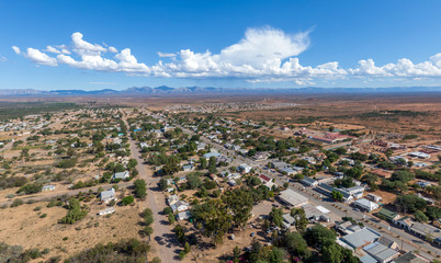 Steytlerville, a small town in the arid and desolate Karoo area of South Africa.