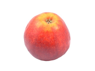 Roter Apfel auf weiss