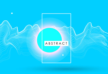 Trendy abstract background. Geometric science or technology pattern. Graphic design