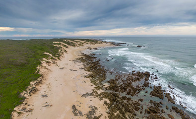 Fototapeta na wymiar Cape Recife nature reserve on the Atlantic coast of South Africa.