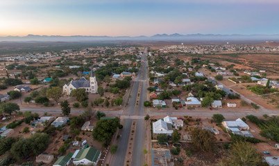 Fototapeta premium Steytlerville, a small town in the arid and desolate Karoo area of South Africa.