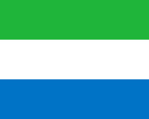 Fahne von Sierra Leone