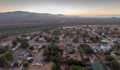 Steytlerville, a small town in the arid and desolate Karoo area of South Africa.