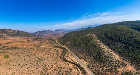 Arid and desolate Karoo region in South Africa.