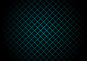 Abstract black square pattern on light blue background and texture technology style