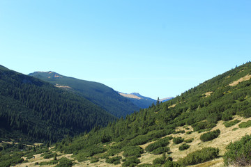 Fototapeta na wymiar Retezat Mountains hiking in september