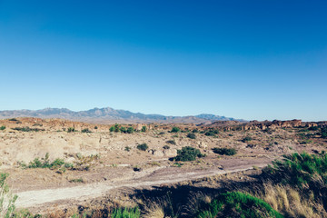 Southwest USA classic scenery with desert and mountains
