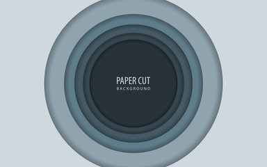 Abstract paper background with realistic overlap concept. Paper cut shape vector design template for use frame, modern, cover, banner advertising, corporate brochure, wallpaper