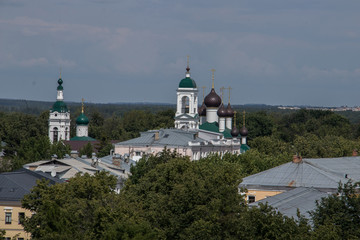 Yaroslavl. Cyril and Athanasius monastery. The restored bell tower of the Spaso-Probosci Church.