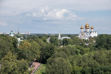 Yaroslavl. View from the belfry of the monastery