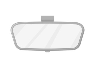 Fototapeta premium car rear view mirror flat isolated on white background