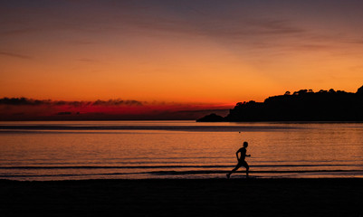 Sunset running