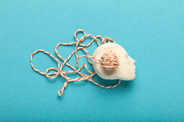 Mental health, brain disease. Stress, chaos in mind.