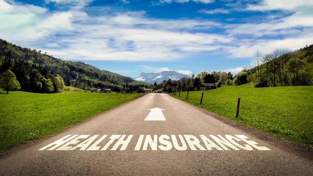 Street Sign the Way to Health Insurance