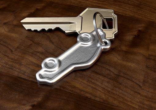 Key And Car Keyring