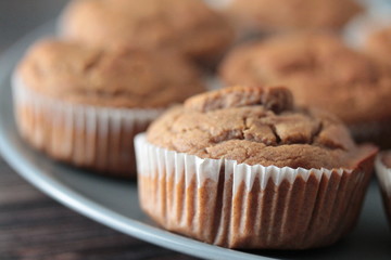 Muffin à la farine de châtaigne et miel