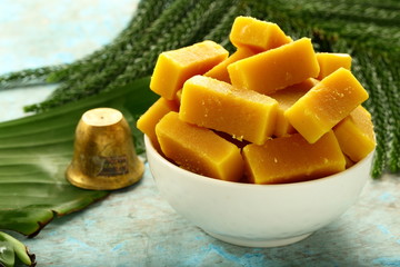 Indian sweet recipes- homemade burfi,burfee, milk peda.
