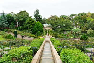 (神奈川県ｰ風景)港の見える丘公園の階段水路２