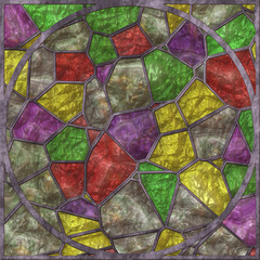 Abstract- hot stained glass