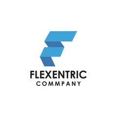 F logo company blue